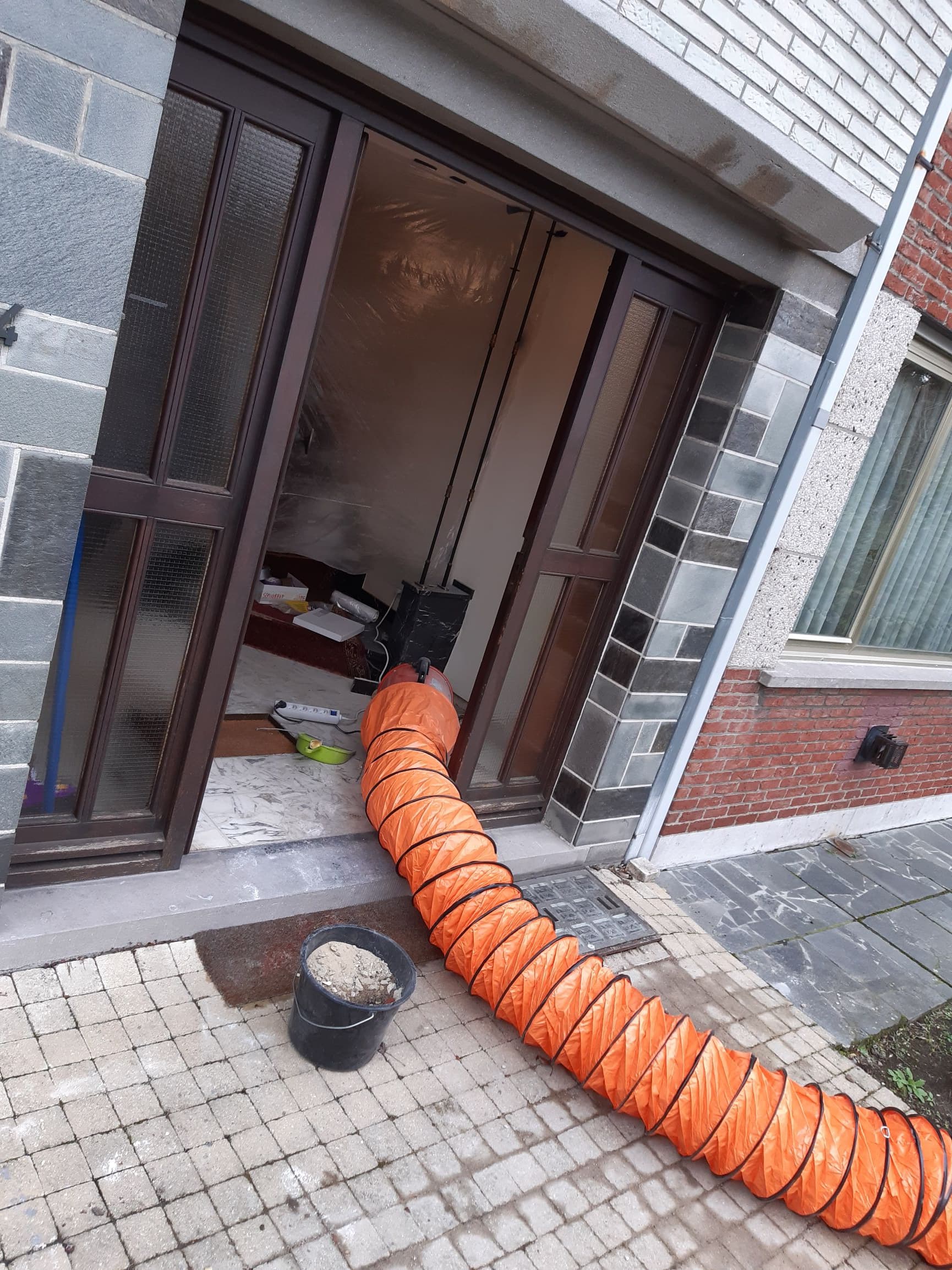 Bouw ventilator stof