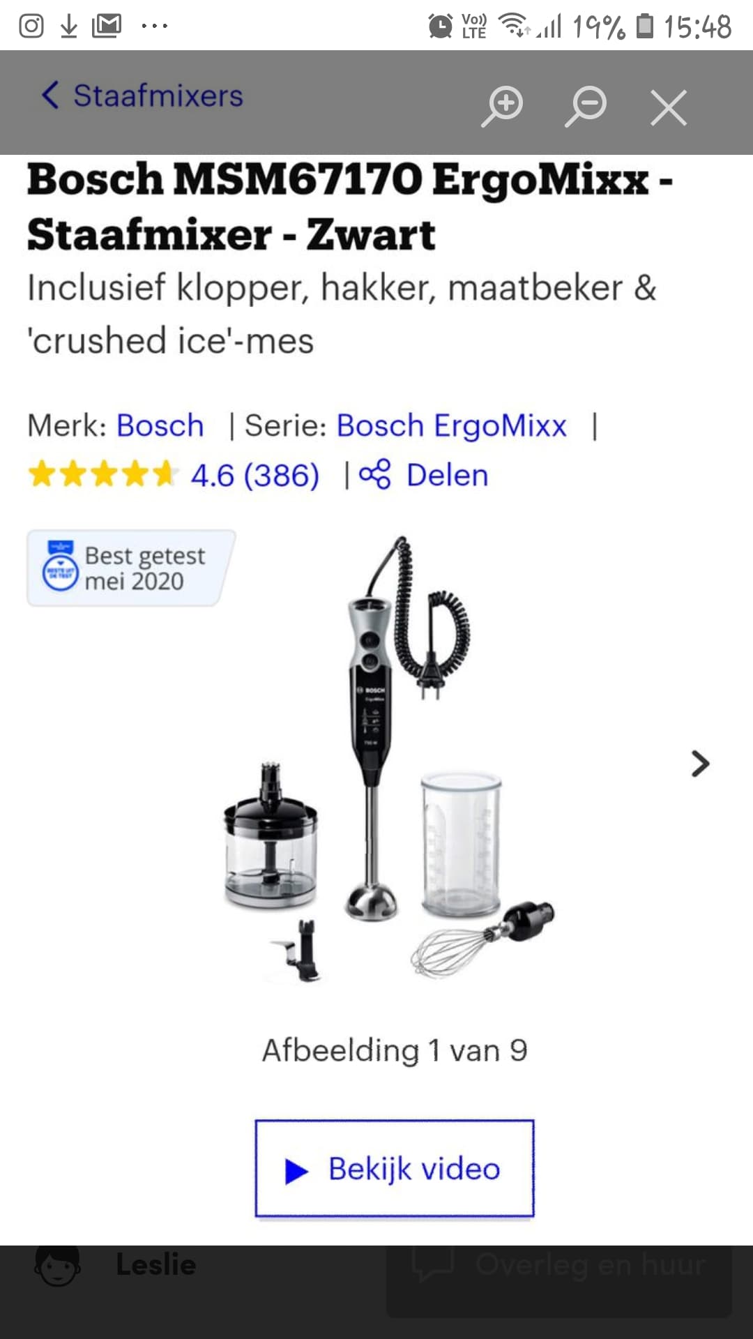 Staafmixer