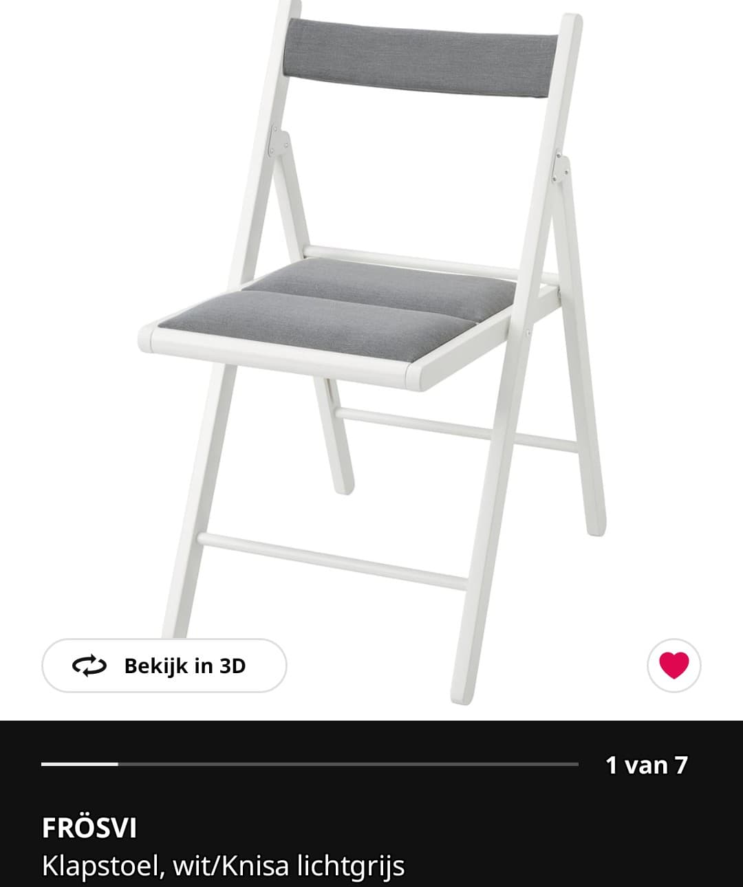 Klapstoeltjes Ikea, 6 stuks