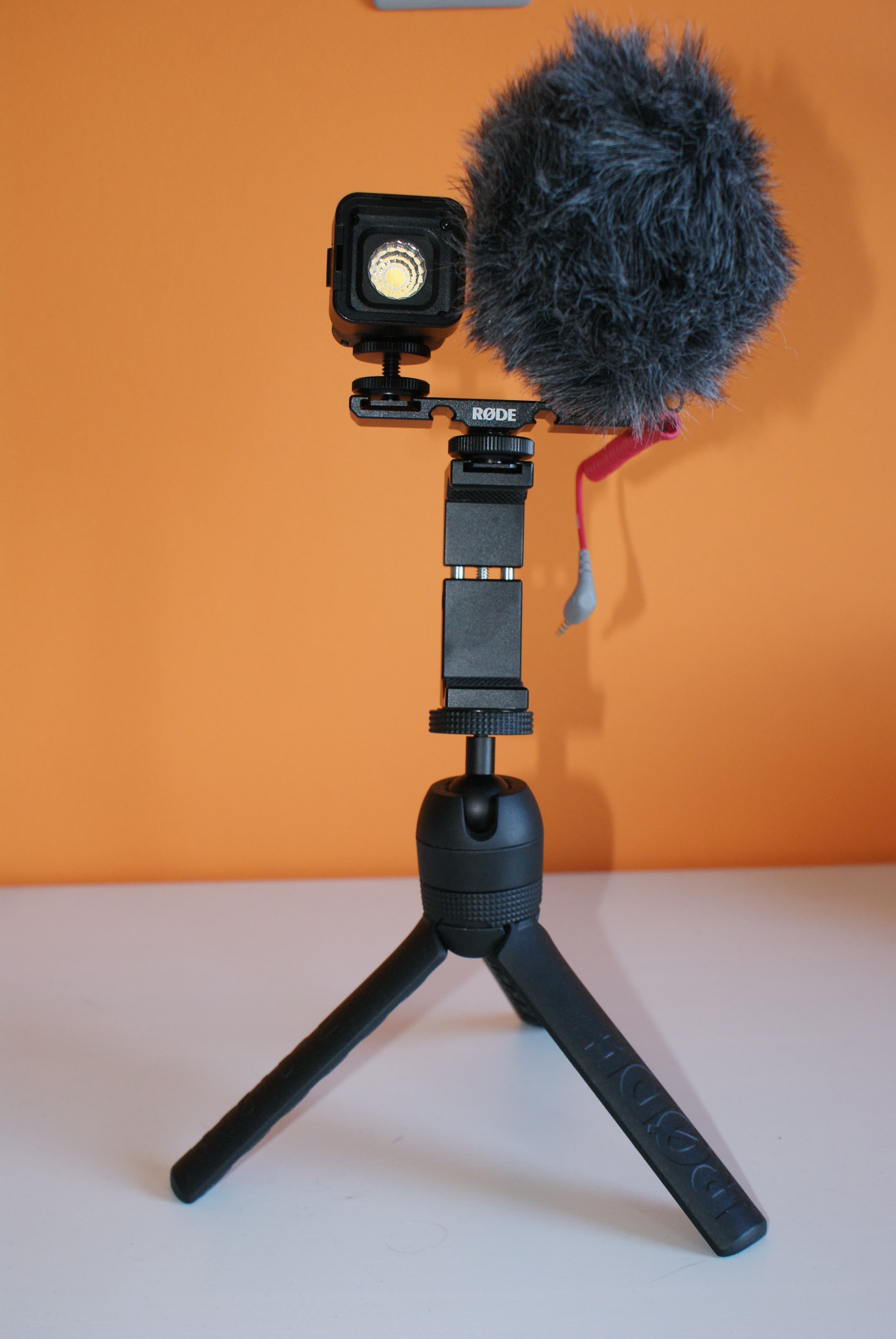 Vloggerkit met externe microfoon