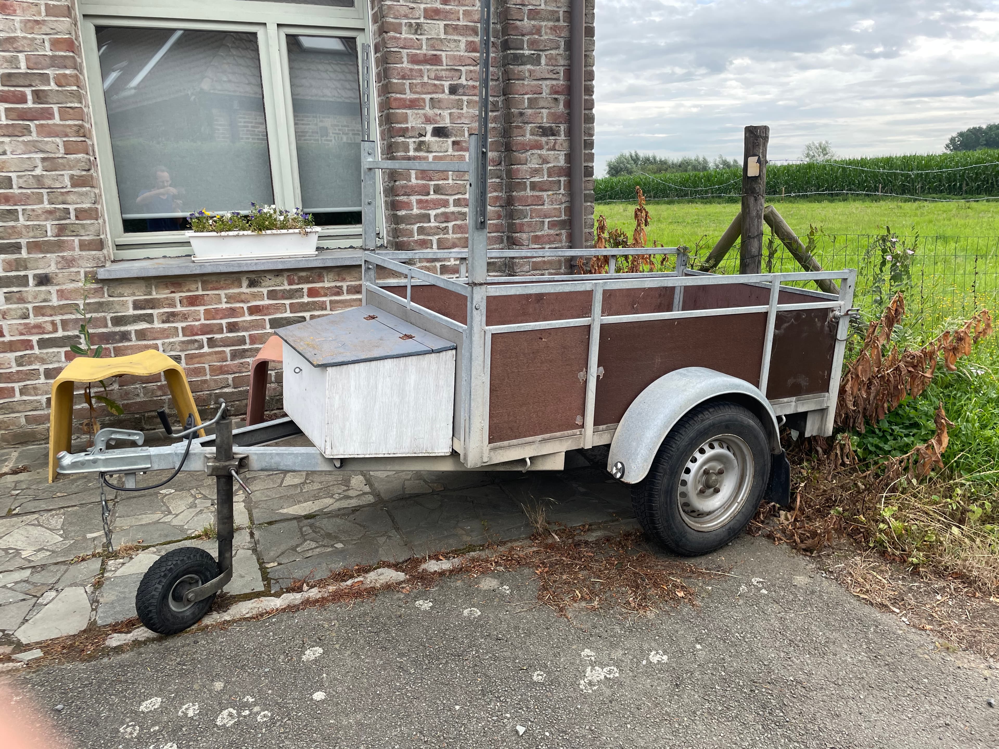 Aanhangwagen.